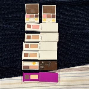 Set of 8 Clinique Eyeshadow Palette Set - Pink, Brown, Cream